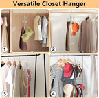Hat Hangers for Closet, 1 Pack Stainless Steel Hat Organizer, Hat Racks for Baseball Caps, Cap Organizer for Baseball Caps, Silvery