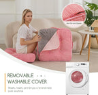 Washable Floor Pillow Cushion for Adults, Meditation Cushion Pillow, Large Square Floor Sitting, Removable Tufted Corduroy Cover, for Tatami Living Room or Yoga, 22x22 Inch, 2Pack, Machine Washable