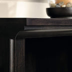 Sauder 3 Tier Book Shelf Wooden Bookcase Multipurpose Bookshelf for Home Office, Living Room, in Estate Black | Multipurpose, Bookshelf, for Home Office, Living Room