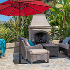 Tangkula 36LBS Square Umbrella Base, Heavy Duty Patio Umbrella Base Stand with 3 Adapters, 20”x20” Weighted Outdoor Umbrella Stand with Adjustable Foot, Suitable for Backyard, Deck, Poolside