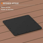 PURPLE LEAF Cantilever Umbrella Base Outdoor Umbrella Base, Steel Plate Base, 15.75"(L) X 15.75"(W) X 0.39''(THK)