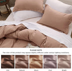 Bedsure Mocha Mousse California King Duvet Cover - Prewashed Cotton-Like Polyester Extra Soft Bedding Set, Includes 1 Cal King Duvet Cover 104''x98'' with Zipper Closure & 2 Pillow Shams, No Comforter