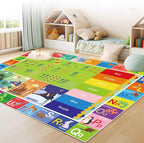ABC Rug for Kids Playroom,Toddler Alphabet Mats Washable for Baby Area,Classroom,Play Room,Floor,Nursery(4×6ft /48×72in)