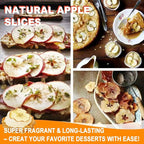Dried Apple Slices, Apple Slices, Dried Apples, 3.52oz/100g No Added Sugar, No Nothing, Dried Fruit Tea, Clean Snacks, Natural Sweetness & Subtle Tartness, Simmer Pot Mix, Potpourri Bowl Filler, for Home Decor