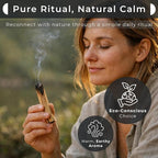 5 Palo Santo Sticks with White Holder (White)