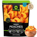 NUT CRAVINGS - Dried California Peaches, No Sugar Added, Unsweetened (32oz, 2 LB) Tu Bishvat Favorite - Sweet Healthy Snack, Vegan, Kosher, Resealable Bag