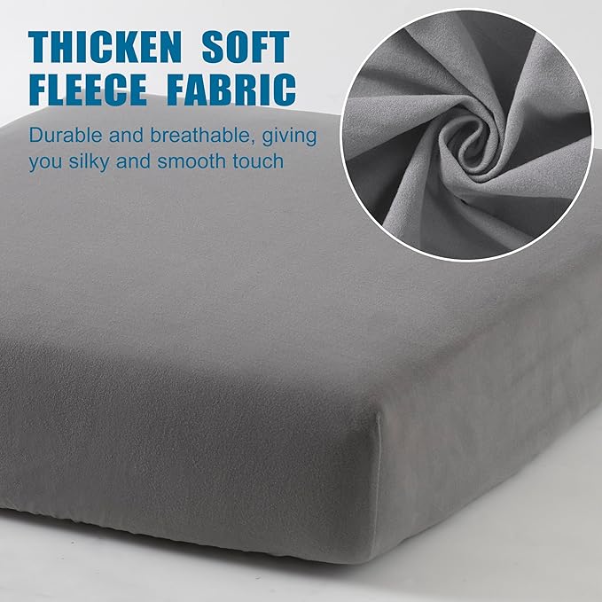 100% Waterproof Couch Cushion Covers, Replacement Sofa Cushion Covers, Stretch Individual Sofa Seat Cushion Slipcovers Furniture Protector for Kids Pets