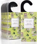 ROSE COTTAGE Large 12 Packs White Gardenia Hanging Closet Deodorizer Air Freshener Long Lasting Scented Sachets Smell Goods for House