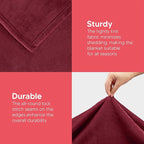 Utopia Bedding Fleece Blanket Throw Size Burgundy 300GSM Luxury Anti-Static Fuzzy Soft Microfiber Blanket for Couch, Sofa and Bed (50x60 Inch)