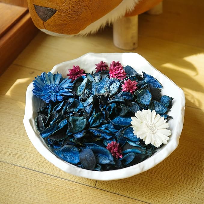 Spring Potpourri Bags, Ocean Scented Potpourri Bowl Filler, Dried Flower, Home Fragrance Sachet,Beach Vase Decor (Blue Ocean)-Mini