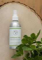 ECO CANDLE CO. Room & Linen Spray, Eucalyptus Mint, 8 oz. - Scents Of Eucalyptus, Spearmint, & Peppermint - Recycled Aluminum Bottle, No Propellents, Pump Top, All Natural Ingredients