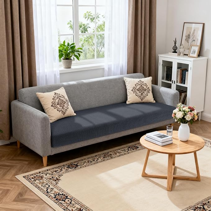 Hokway Stretch Couch Cushion Slipcovers X-Large Reversible Cushion Replacement Slipcovers Sofa Cushion Covers