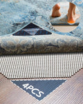 Veken Rug Gripper Pad for Hardwood Floors Tile Floors, 4 Pcs Rug Tape, Thick Cushion Non Slip Rug Pads for Area Rugs, Under Carpet Anti Skid Mat, Keep Your Rugs Safe and in Place, 2x3 Ft