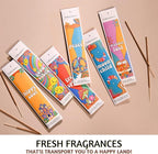Folkulture Incense Sticks (120 Sticks) | Set of 6 Premium Best Smelling Incense for Cleansing Negative Energy | No Charcoal, Organic, Non Toxic, 45 Mins BurnTime Balsam Cedarwood Insence-Sticks