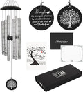 The Wind Chime CO Deep Tone Sympathy Wind Chime with 6 Andonized Aluminum Tubes Tuned Soothing Melody, Memorial Wind Chimes for Outside Decoration (Patio, Graden, Yard) 40"