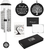 The Wind Chime CO Deep Tone Sympathy Wind Chime with 6 Andonized Aluminum Tubes Tuned Soothing Melody, Memorial Wind Chimes for Outside Decoration (Patio, Graden, Yard) 40"