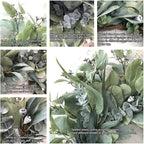 26 Inch Artificial Eucalyptus Wreaths for Front Door for All Seasons,Spring Summer Fall Autumn Winter Christmas Wreath,Large Neutral Everyday Greenery Wreath,Home Wall Door Porch Decor