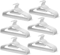 60 Pack Thin Space Saving Hangers, No Slip Clothes Hangers with Non Slip Textured and 360° Hook - Plastic Hanger, Closet Organizer for Shirt, Pants, Suit, Skirt, Coat - White