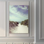 Renditions Gallery Canvas Wall Art Nature Modern Paintings Decorations Sandy Cloudy Beach Romantic Glam Wall Hanging Artwork Prints for Bedroom Living Room Office Kitchen - 12"x18" LT06