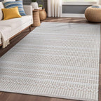 Modern Indoor Rug Stripe 6x9 Area Rugs for Living Room Luxury Kitchen Bedroom Durable Soft Geometric Durable Low and High Pile Stain Resistant Non Shedding Area Carpet 6x9