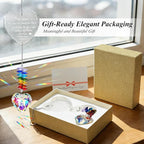 Suncatcher Gifts for Sister, Crystal Suncatcher Gift for Sister Birthday, Personalized Crystal Heart Ornaments Hanging for Windows, to My Sisters' Present Unique Gifts for Sisters