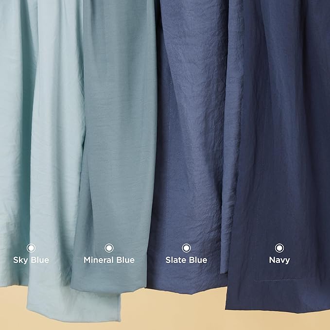 Bedsure Mineral Blue Duvet Cover King Size - 3 Pieces Prewashed Cotton-Like Extra Soft Bedding Set, Includes 1 Duvet Cover 104x90 Inches with Zipper Closure & 2 Pillow Shams, Comforter Not Included