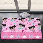 Afro Girl Rug - Cute Black Girls Area Rug Decor for Bedroom & Living Room, 2x3 Feet