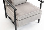 KEIKI Mid Century Modern Accent Chair with Storage, Functional Armchair with Hidden Storage Compartment, Includes Lumbar Pillow