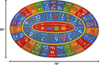 KC Cubs ABC Alphabet, Numbers and Shapes Educational Learning & Fun Game Play Area Non Slip Boy & Girl Kids Rug Carpet for Children Bedroom, Toddler Classroom & Baby Playroom Mat, Playtime Activity