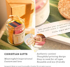 Bible Verse Jar for Christmas Gifts, Initial Z Read Me When Prayer, Emotion and Feelings Scripture, Brightness Jar Christian Gifts for Women, Scriptural Study Supplies Men Art Work for Family