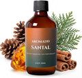 Aromadd Santal Diffuser Oil Inspired by Luxury Hotel Scent, Essential Oils for Waterless Diffuser, Warm Sandalwood & Amber Aroma, Long-Lasting & Natural Home Fragrance - 6.76 fl oz (200 mL)