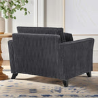 ERYE Living Room Accent Chair, Modern Corduroy Upholstered Chair Wider Seat Cushion Leisure Armchair W/2 Pillows and Removable Cover for Home Apartment,Bedroom,Office