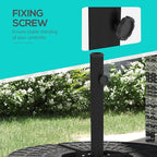 Outsunny Outdoor Universal Cross Brace Stand for Patio Umbrella, Cross Umbrella Base for Large Market Umbrella or Small Offset Umbrella, Black