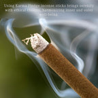 Lavender Incense Sticks, Organic Hand Dipped Incense, Natural Herbs & Aromatic Ingredients, Contain 40 Sticks Inside, Burn Time 45-60 Min, Spiritual Gifts, Incense by Karma Pledge