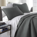 Southshore Fine Living, Inc. Oversized Quilt King Size Set, Grey Bed Spread King Size with 2 Matching Pillow Shams, Microfiber Quilted Comforter Bed Coverlet, Bedspread Set, Slate Grey Quilt