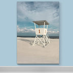 Renditions Gallery Canvas Romantic Wall Art Modern Paintings Decorations Cloudy Coast Guard View Glam Nature Wall Hanging Artwork Prints for Bedroom Living Room Office Kitchen - 12"x18" LT06
