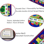 KIDCARPET.COM Around Town Play Mat Rug | Interactive Activity Carpet for Preschool Playroom Toy Car Track, 6' x 8'6"