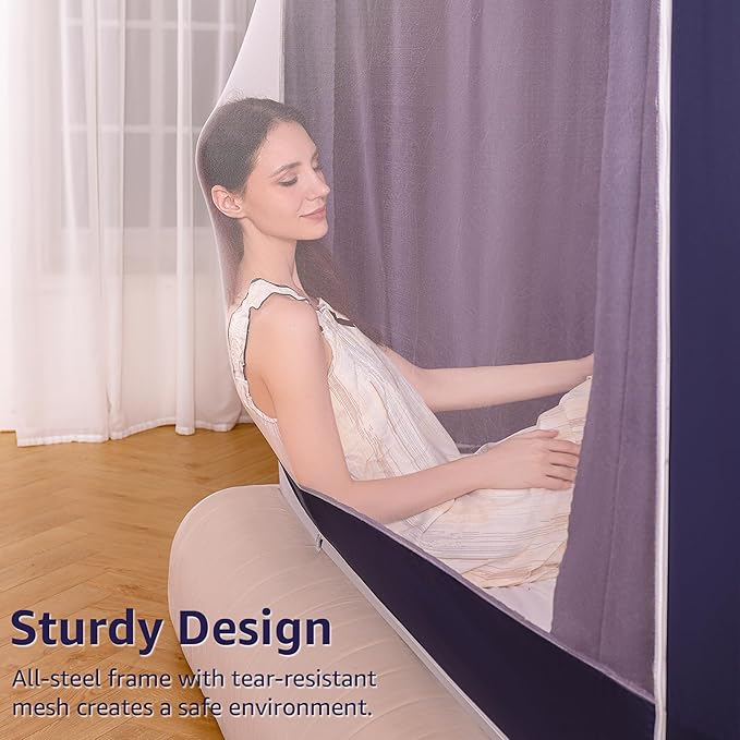 Twin Bed Tent for Kids Adults,Twin Size Canopy Bed Curtains,Mosquito net for Bed