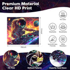 NYZE Blacklight Tapestry Music Wall Tapestry Space Art Colourful Design Tapestries for Hip Hop College Dorm Room Bedroom Wall Decor 59in×51in