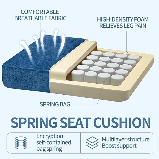 KEIKI Upholstered Accent Chair for Living Room and Bedroom,Modern Fabric Sofa Chair with Ergonomic Backrest, Supportive Cushioned Seat, Vintage Wood Legs for Reading, Relaxing, and Small Spaces