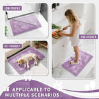 Yimobra Chenille Bathroom Rugs Non Slip, Extra Thick Soft Absorbent Bath Rug 31.5x20 Inch, Machine Washable Quick Dry Bath Mat for Bathroom Floor, Tub and Shower, Home Decor Accessories, Lilac