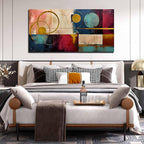 Abstract Canvas Wall Art Modern Living Room Bedroom Home Office Wall Decor Dark Color Abstract Picture Framed Canvas Prints Ready to Hang Size 30x60