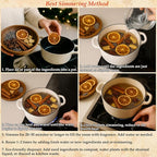 Simmer Pot Potpourri, Set of 6 Stovetop Potpourri with Natural Ingredients, Simmering Potpourri for Home Fragrance, Odor Removal, Holiday, Relaxing, Housewarming Gift