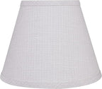 Aspen Creative 58908A, Empire Uno Lamp Shade in Light Grey, 5" Top x 9" Bottom x 7" Slant Height, Slip UNO 33mm