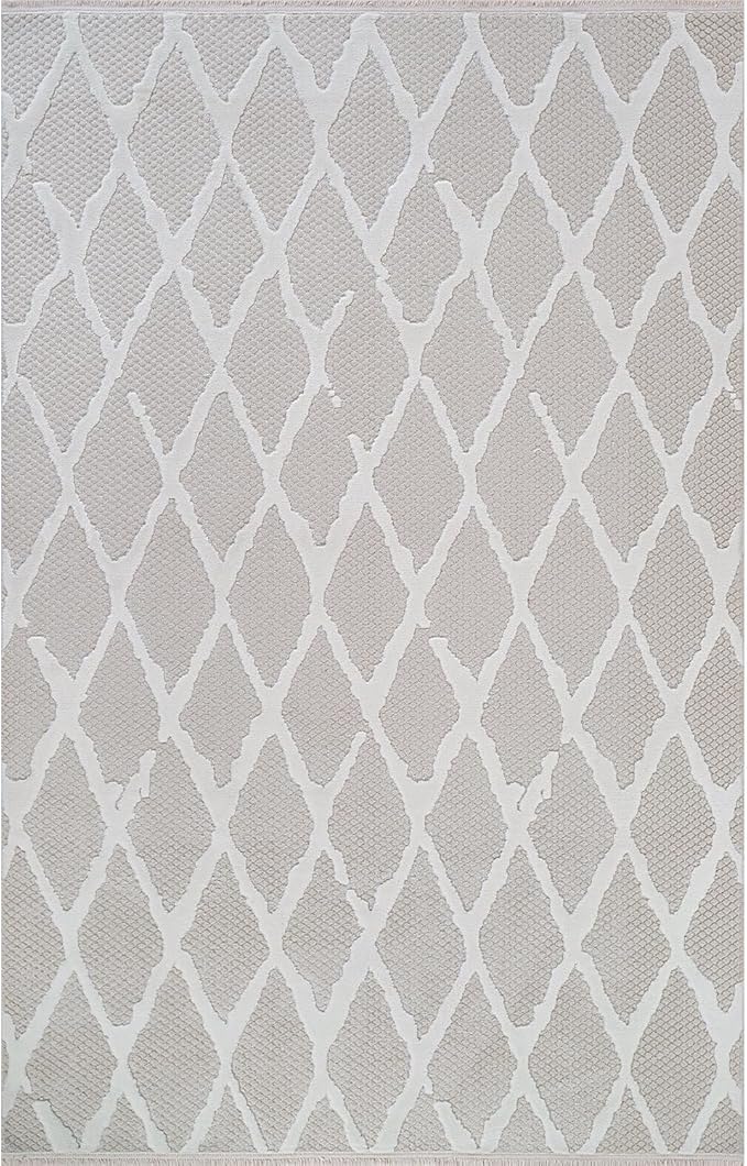 Modern Indoor Rug Diamond 8x10 Area Rugs for Living Room Luxury Kitchen Bedroom Durable Soft Geometric Durable Low and High Pile Stain Resistant Non Shedding Area Carpet 8x10
