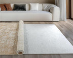 WELL WOVEN Premium 1/4" Thick Felt Rug Pad 5x5 Square - Non Slip Rubber Backing for Hard Floors & Carpet - Easy Cut to Size for Custom Fit - Superior Cushioning & Floor Protection Shield