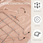 ZEDODIER 2 Pack Tank Top Hanger Space Saving, Bra Hangers for Closet Organizer, Hanging Bra Organizer Tank Tops Holder with 16 Hooks, Metal Closet Organizers and Storage Small Space Solutions, Silver