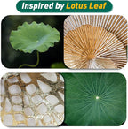 edaknez Metal Wall Art Decor, Large Metal Wall Art, 3D Flower Leaves Wall Decor, Modern Lotus Decoration for Indoor Outdoor Living Room Bedroom, Green & Gold (C 135x64x6cm)