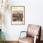 StudioUBILA Richmond Wall Art Poster, Decorative Cityscape Landscape Art Prints, Home Decor Wall Art Print for Bedroom Living Room Kitchen Decorations, Unframed
