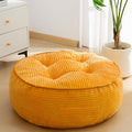 8" Washable Floor Pillow Cushion for Adults, Meditation Cushion Pillow, Large Round Floor Sitting, Removable Tufted Corduroy Cover, for Tatami Living Room or Yoga, 22x22 Inch, Machine Washable